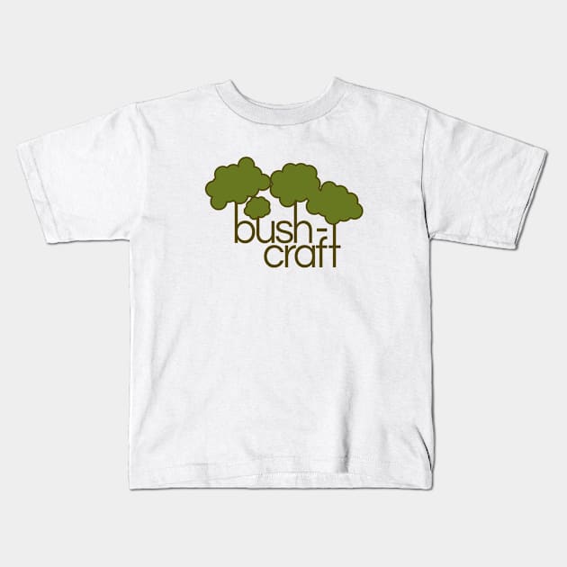 Green trees Bush craft Kids T-Shirt by mailboxdisco